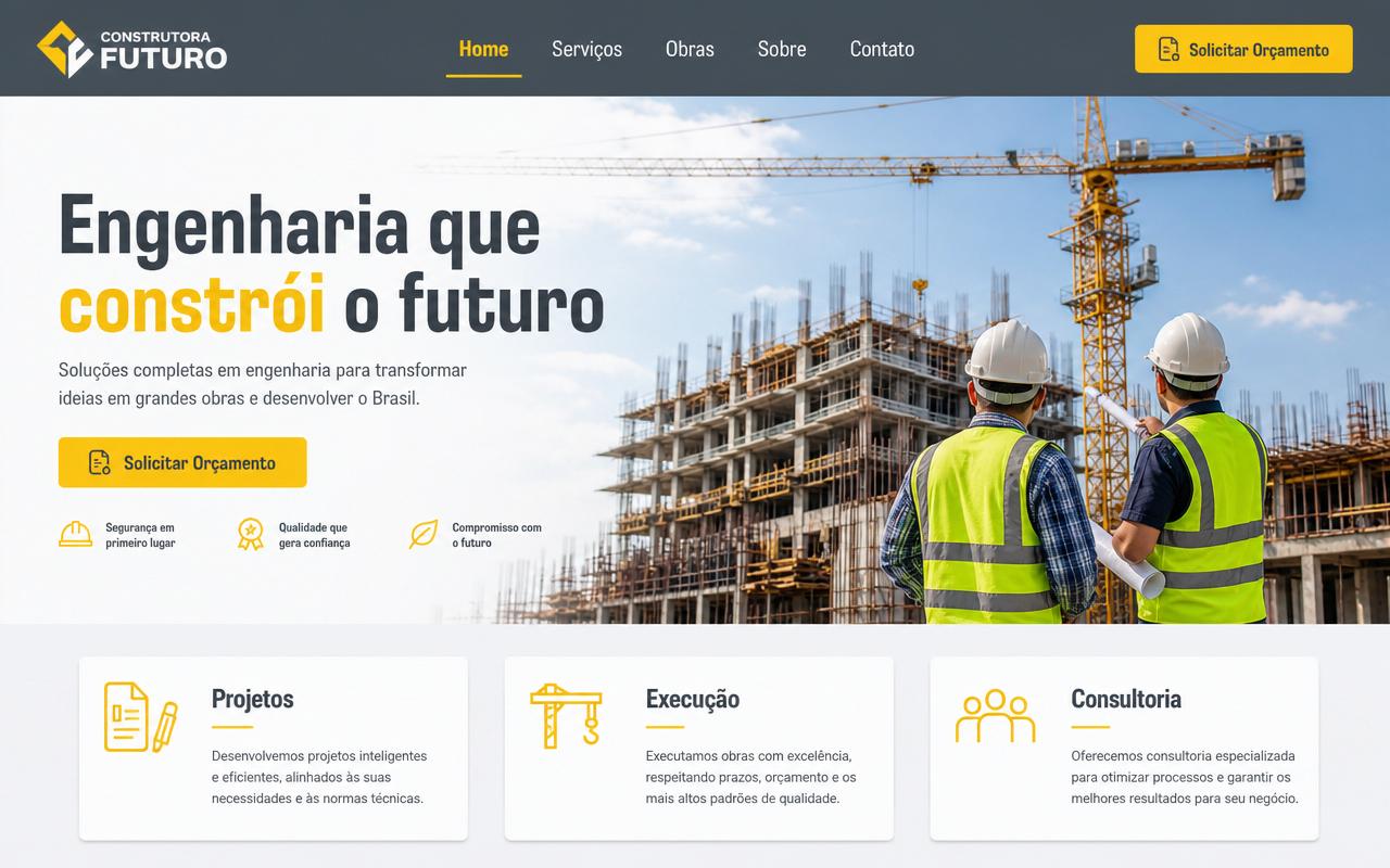 Template EngPro — site para Engenharia
