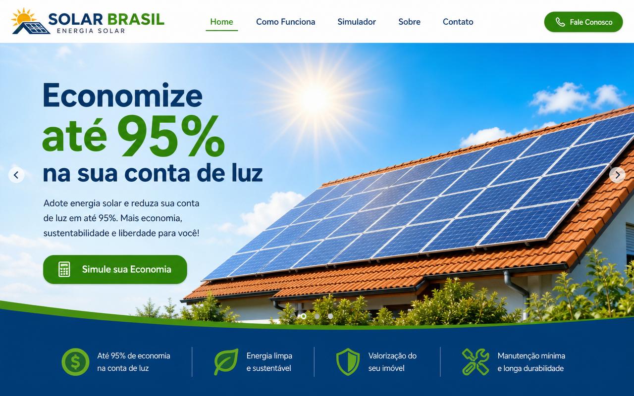 Template SunPower — site para Energia Solar